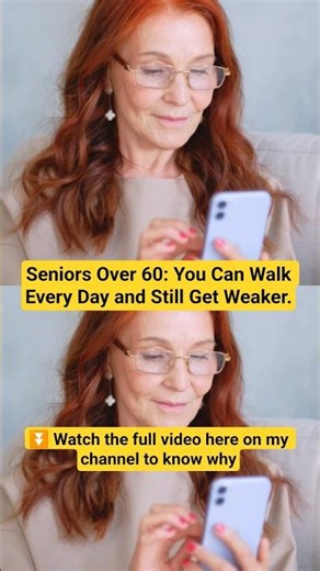 You walk every day, yet you still feel weak. Seniors over 60, you should know this! #seniorfitness