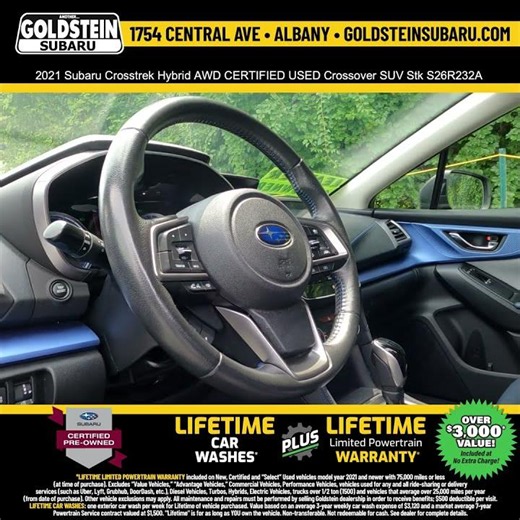 2021 Subaru Crosstrek Hybrid AWD CERTIFIED USED Crossover SUV Stk S26R232A