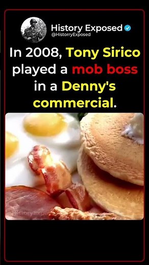 When Tony Sirico Tried to Pay With Fake Money During a Denny's Ad 💵😂