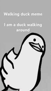 Walking duck meme#funny#glitchy#yosho
