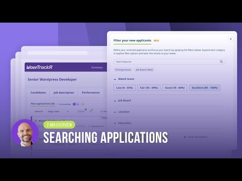 Searching Applications Explained | Smarter Filters in WaveTrackR