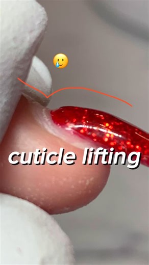 Katie Dutra | Gel Nail Artist & Educator on Instagram: "Where do you struggle with lifting? 😌 Let me see if I can help! 🩷 The cuticle area is the softest and most flexible part of the nail, so make sure the gel is applied thin! It should have a smooth transition from the gel to the natural nail. ✅ Avoid a thick application at the cuticle area and sidewalls, creating bulk and a hump of product. ❌ #gelnails #structuredmanicure #nailtech gel nails, gel nail tips, nail lifting"