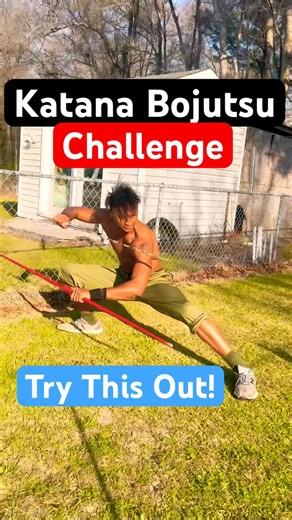 Can You Master This Katana Bojutsu Combo? #challenge #martialarts