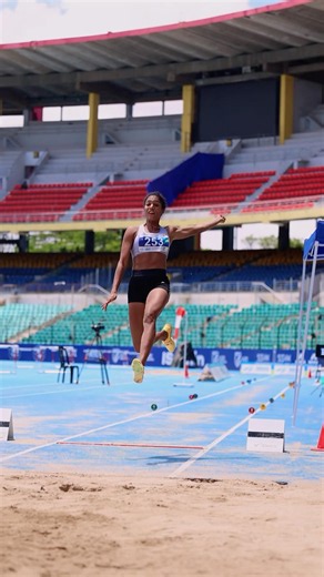 Sherin continues to fly high at the Indian #Athletics Series | #sports #longjump #fyp