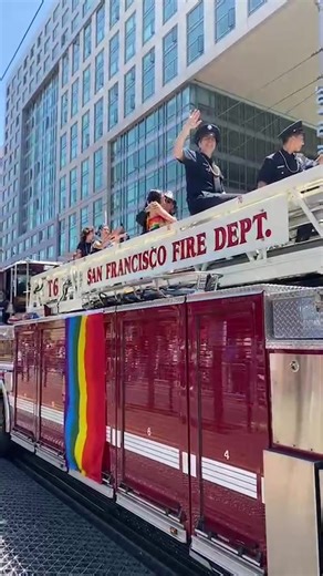 82 reactions · 14 shares | Pride live stream 2025 - a quick preview of the SF pride parade ️‍ follow us for more content. | San Francisco Fire Department | Facebook