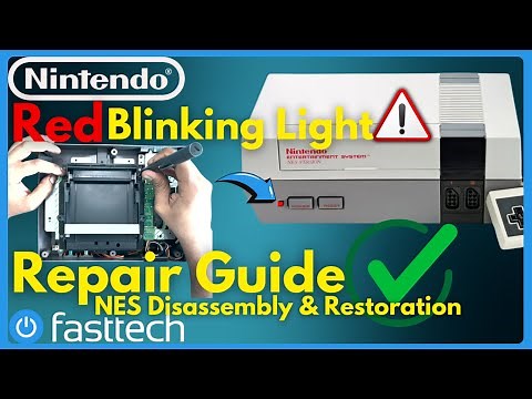 Nintendo NES Teardown and Repair Guide (Red Blinking Light, Cleaning & Jailbreak)