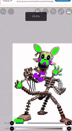 Exploring Tangle from Five Nights at Freddy's