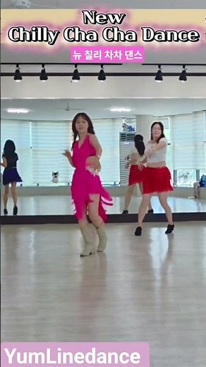New Chilly Cha Cha Dance - Line Dance (Improver) #윰라인댄스 #화정라인댄스