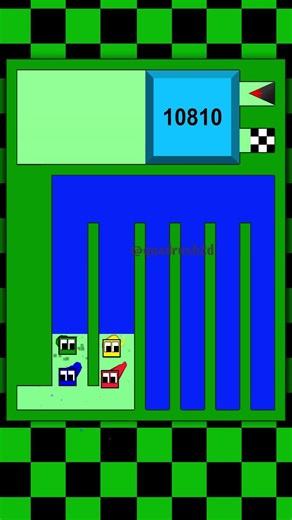 square race 🟩🟨🟥🟦 #squarerace #satisfying