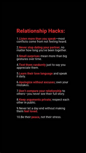 10 Relationship Hacks to Make Love Stronger 🔥 #psychology