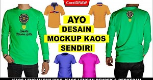 Cara Mudah Desain Mockup Kaos Sendiri di CorelDraw (Free CDR)