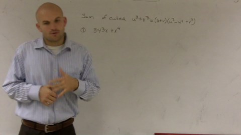 Factoring by using a sum of cubes - Online tutor