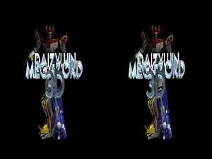REALD 3D animation test - 3ds max - ROBOT MEGAZORD DAIZYUJIN model real 3d