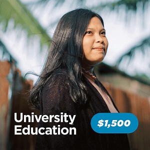 Education is one of the most urgent needs in the developing world. Give the gift of a university education today. 🎁 | Compassion Australia