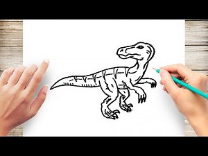 How to Draw a Velociraptor Step by Step