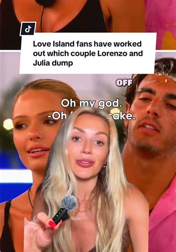 Love Island fans have worked out which couple Lorenzo and Julia dump #loveisland #loveislanduk #uktv #greenscreen #foryoupage