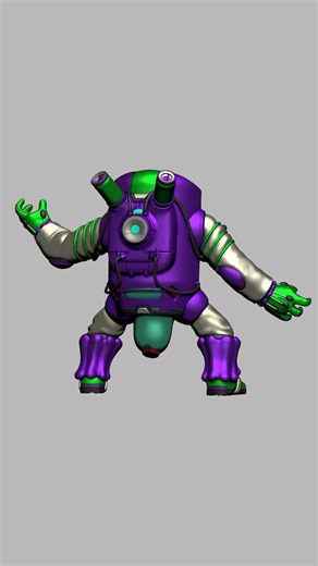 Alian Suit HighPoly 1 #3dconcept #characterdesign #hardsurface #digitalart #robot #mecha #3dmodeling