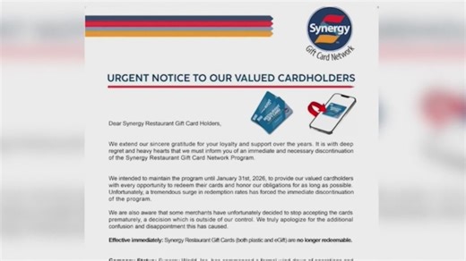 Synergy Gift Card Network in San Diego faces bankruptcy