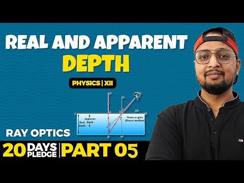 37. Real and apparent Depth | Ray Optics | CBSE | NCERT | Physics Baba 2.0