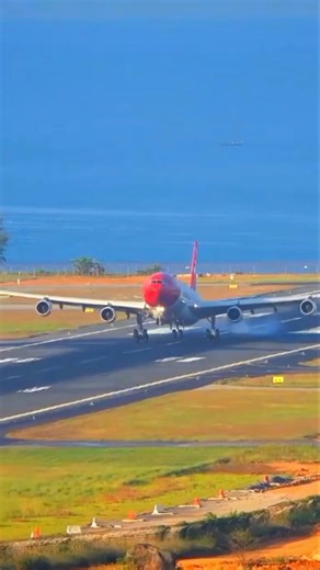 Edelweiss Airbus A340-300 WK50 Landing From Zurich To Phuket #airport #aviation