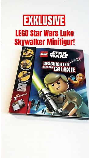 EXKLUSIVE LEGO Star Wars Luke Skywalker Minifigur #lego #legostarwars