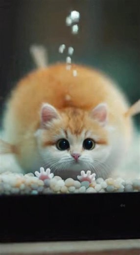 He couldn't leave the Puffermeow there #wholesome #heartwarming #viral