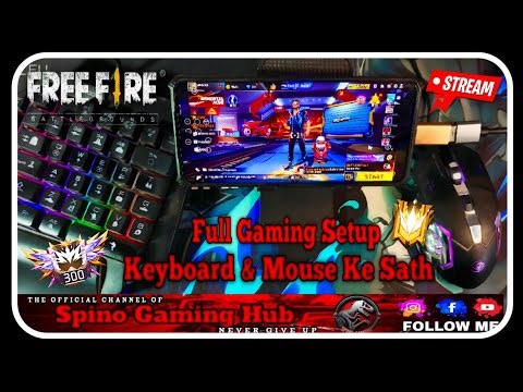 🔥😭Best Keyboard & Mouse FF Mobile gaming setup 📲🖱️⌨️| Spinogaminghub| #shortslive #freefire #viral