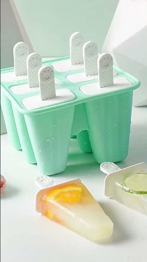 🍧 DIY Popsicle Maker Moulds | 6pcs Reusable Ice Pop Set