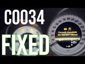 C0034 Code Mercedes Benz GLK350 Abs Speed Sensor repair/replace