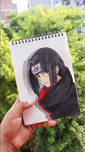 Itachi Uchiha Drawing – Easy Full Body Sketch Step by Step #animeeart #itachidrawing
