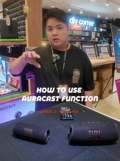 🔊 AURACAST FUNCTION – SHARE THE SOUND, MULTIPLY THE PARTY! With Auracast, you can connect multiple **JBL speakers at the same time and enjoy synchronized audio everywhere! ✨ What Auracast Can Do: 🔗 Connect multiple compatible speakers together 🔊 Play the same music simultaneously 📡 Stable wireless broadcast connection 🎉 Perfect for parties, events & big spaces Just connect one speaker and let Auracast broadcast the music to other speakers instantly — bigger sound, bigger party! #Auracast #J