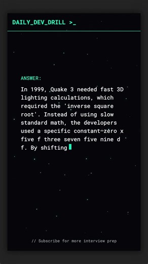 Quake 3: The Magic Constant 0x5f3759df 🎮