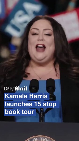 Kamala Harris' book tour rolls out 15 stops