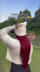 Si tienes frizz esto es para ti 🎀#cabello #belleza #mujeres #gorro #frizz