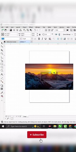 CorelDRAW: Rotating Picture-in-Picture Effect