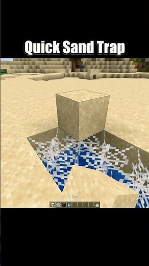 Minecraft Quick Sand Trap 😱 (You Can’t Escape!)