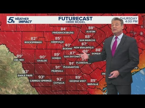 Warm temps continue with highs in upper 80s expected | KENS 5 Weather Impact Forecast