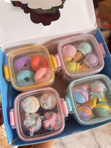 Cute Unique Dessert Erasers for Party Packs