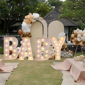 [Hot Item] Wedding LED Letters Big Light Decorative Illuminated Sign 4FT Giant Love Letters Marquee LED Light up Lights for Indoor
