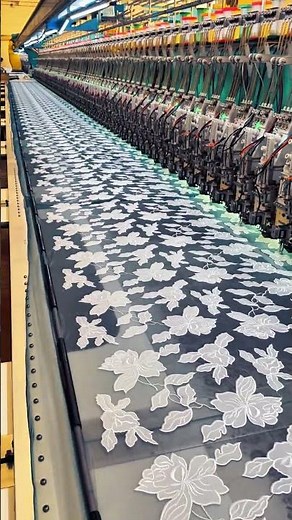 Industrial Multi Head Embroidery Machine Working on Luxury Fabric Designs