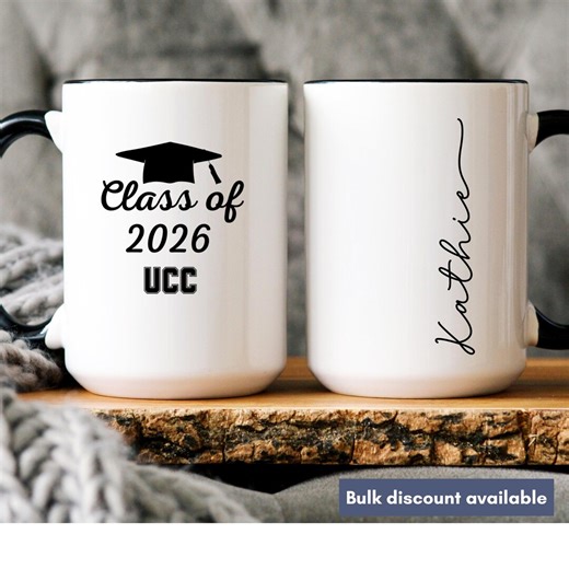 Personalized Class of 2026 Graduation Mug, Custom Name College Grad Gift Cup - Etsy