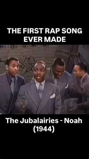 This is widely considered as the first rap song ever made. The Jubalairies - Noah (1944) #ChicagoHistory ☑️ | Chicago History