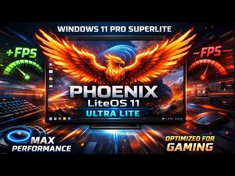 El Poderoso Poenix LiteOS 11 Ultra Lite 🚀 El Windows 11 Pro Más Ligero Y Rápido Para Gaming En PC ⚡
