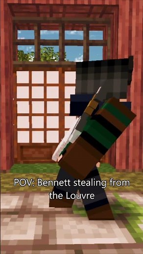 BENNETT! You Can't Steal from the Louvre! #minecraftmeme #minecraft