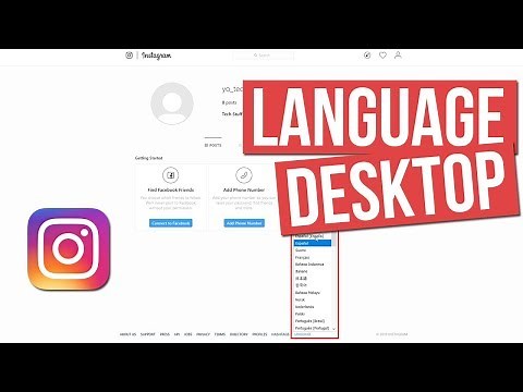 How to Change Instagram Language on Desktop?