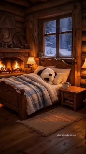 Snoopy: Cozy Nighttime Routine in Bed
