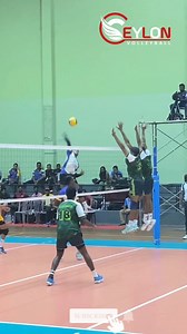 This Volleyball Block is a Monster 😱 #ceylonvolleyball #volleyball #indoor #monsterblock #crazyjump | Ceylon Volleyball