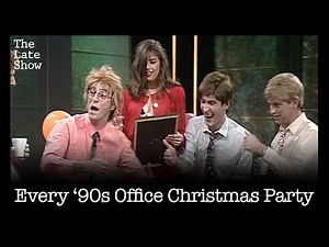 Literally Every '90s Office Christmas Party | #TheLateShow