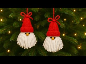 Christmas Ornament | Adorable Woolen Gnome DIY | Make A Cute Little Gnome