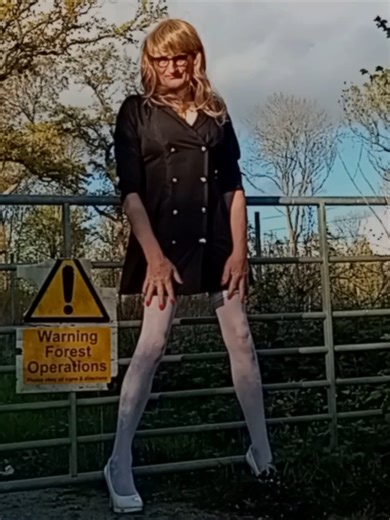 Crossdressing in the Forest #crossdress #transgender #feminization crossdressing #crossdresser #tgirl #genderfluid #pride